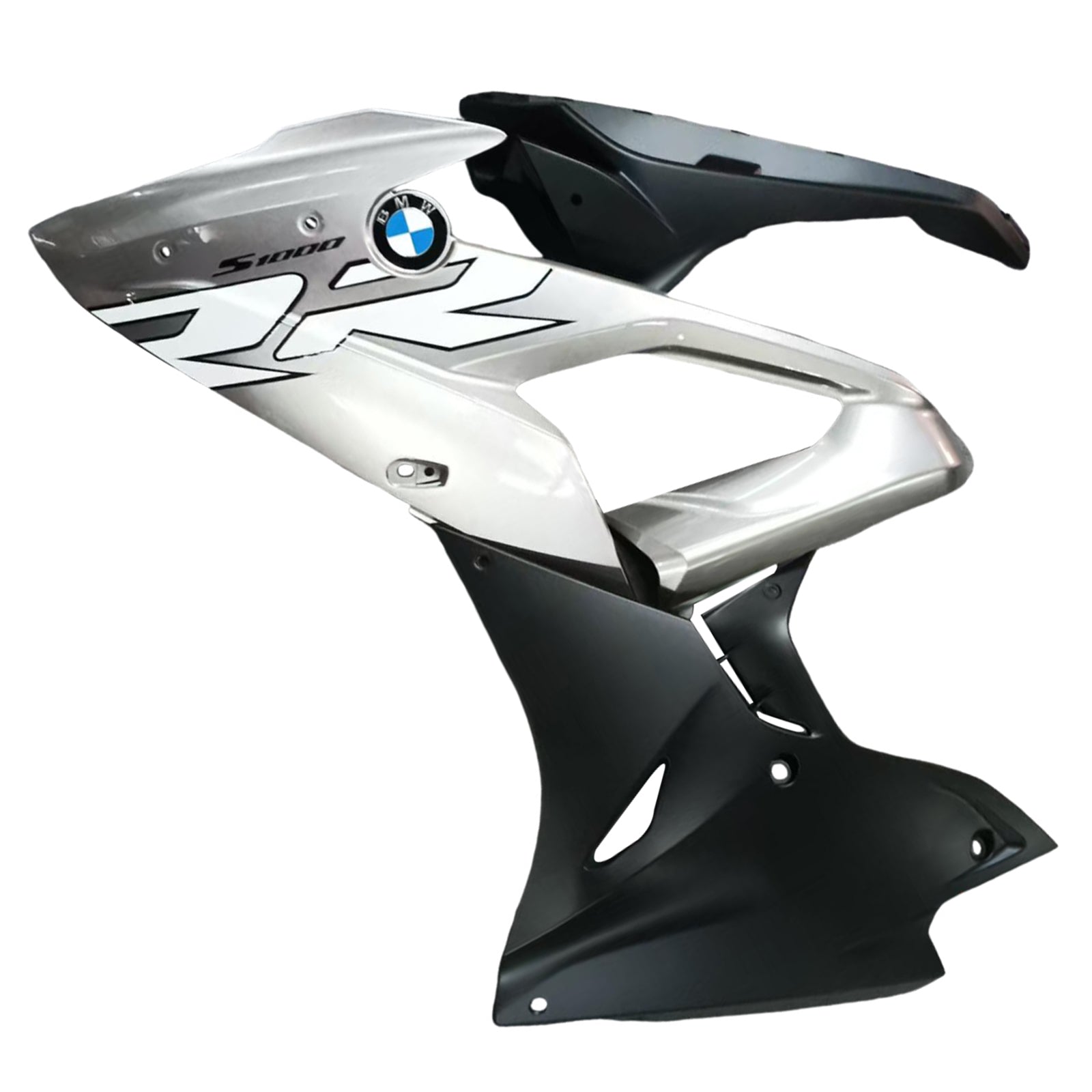 Amotopart BMW S1000RR 2017-2018 Zwart- en zilveren kuipenkit