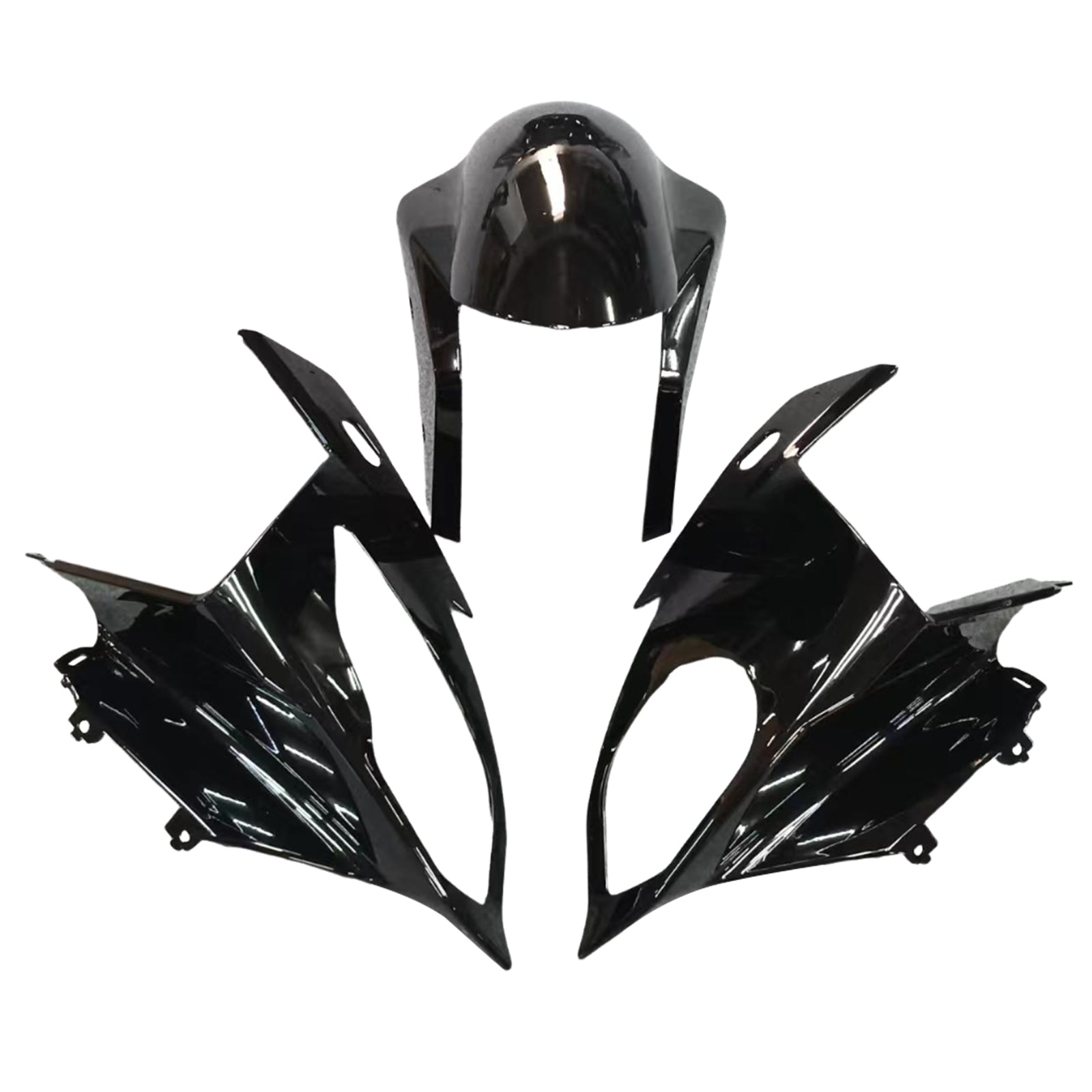 Amotopart BMW S1000RR 2017-2018 Zwart- en zilveren kuipenkit