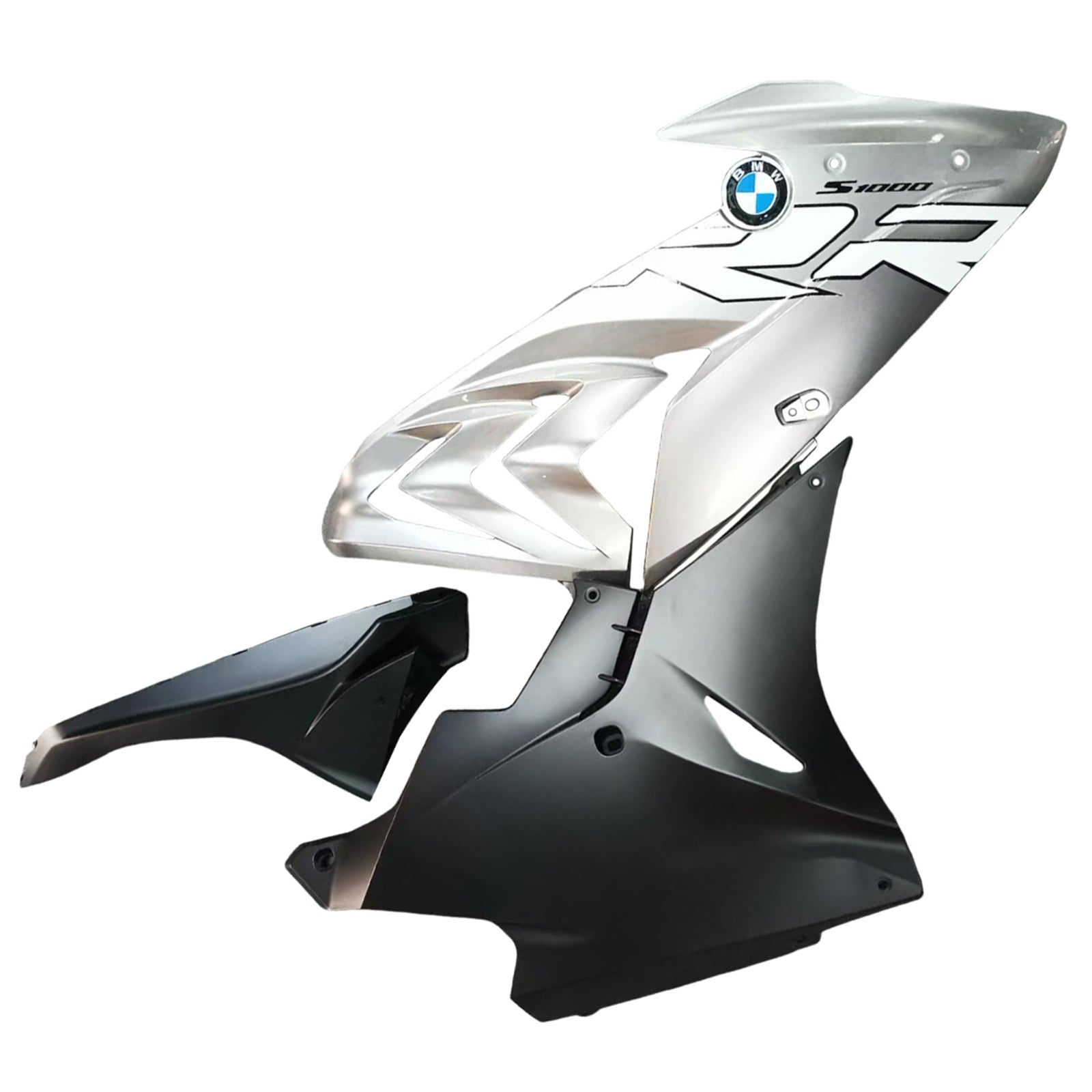 Amotopart BMW S1000RR 2017-2018 Zwart- en zilveren kuipenkit