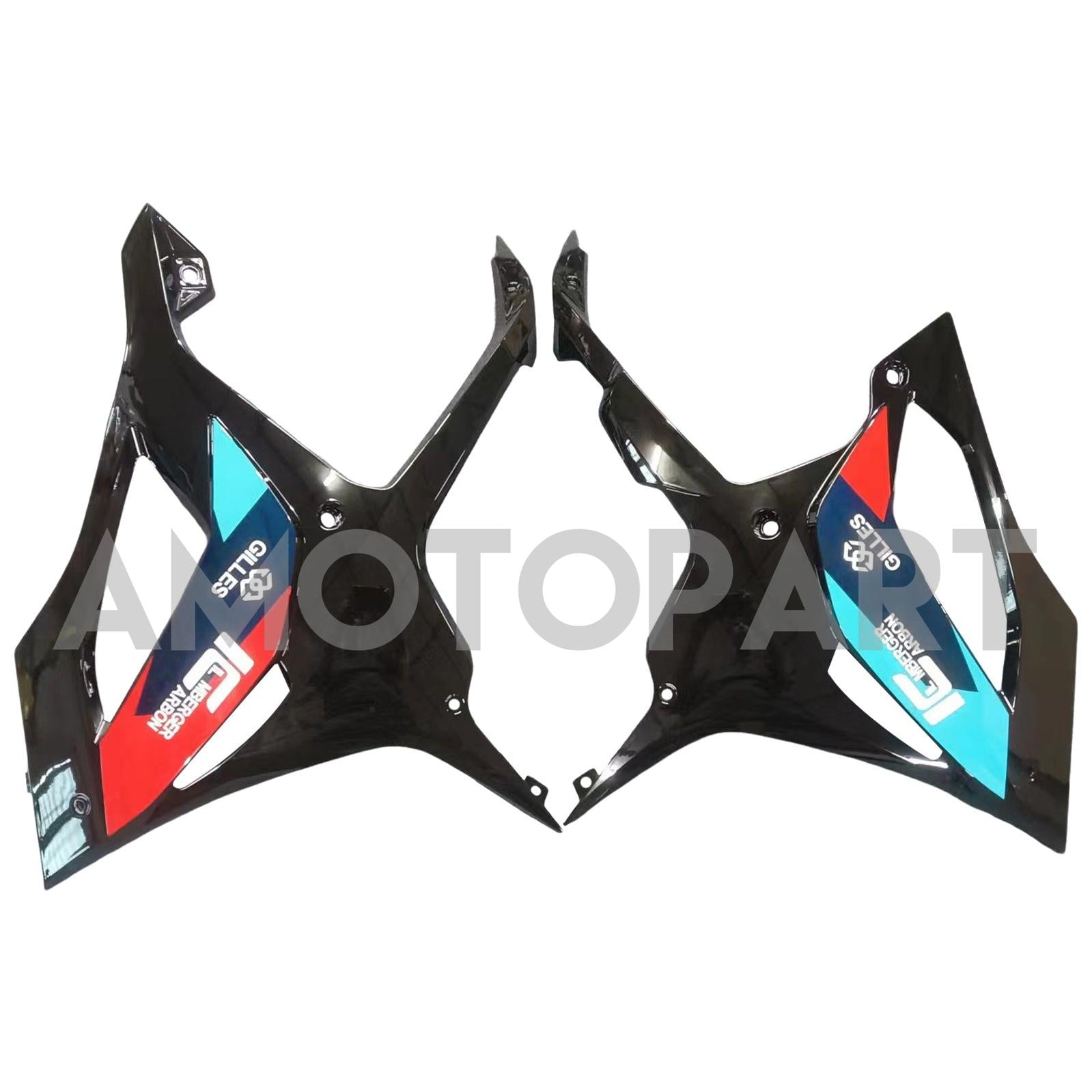 Amotopart 2019-2022 BMW S1000RR/M1000RR Black White Racing Fairing Kit