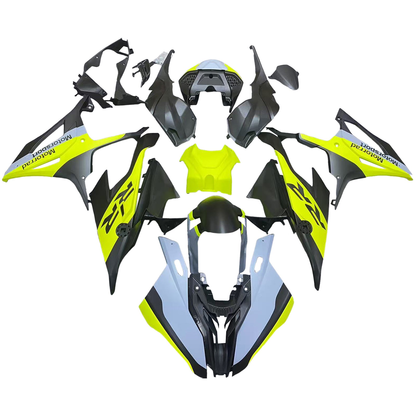 Amotopart 2019-2022 BMW S1000RR/M1000RR Yellow & Black Fairing Kit