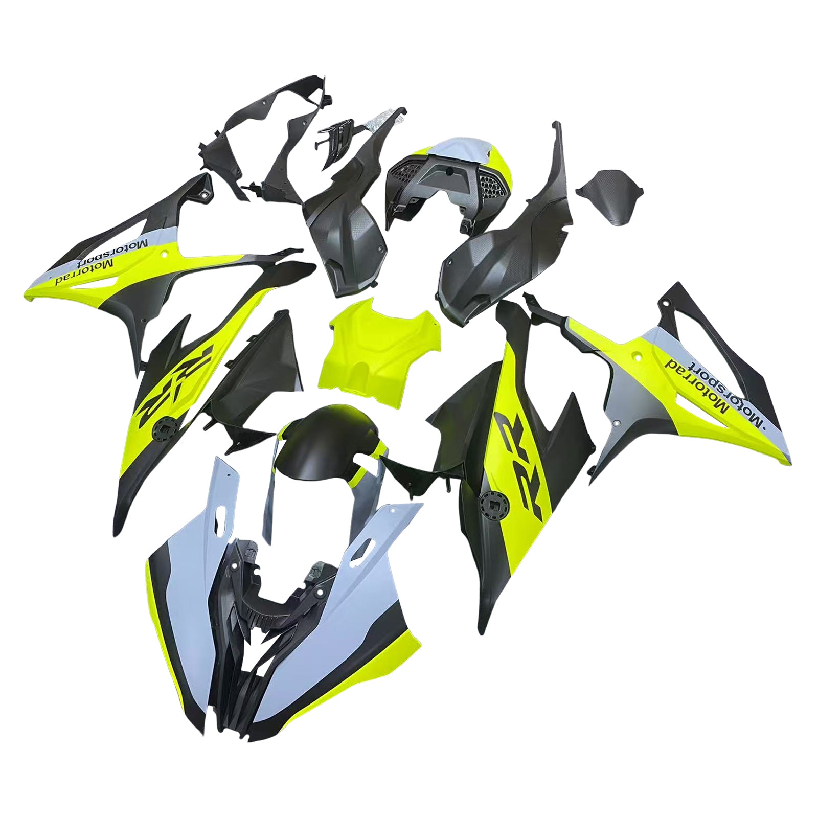 Amotopart 2019-2022 BMW S1000RR/M1000RR Yellow & Black Fairing Kit