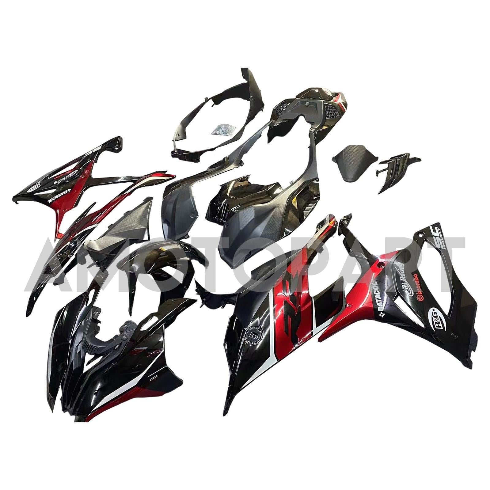 Amotopart 2019-2022 BMW S1000RR/M1000RR DARK RED Racing Fairing Kit