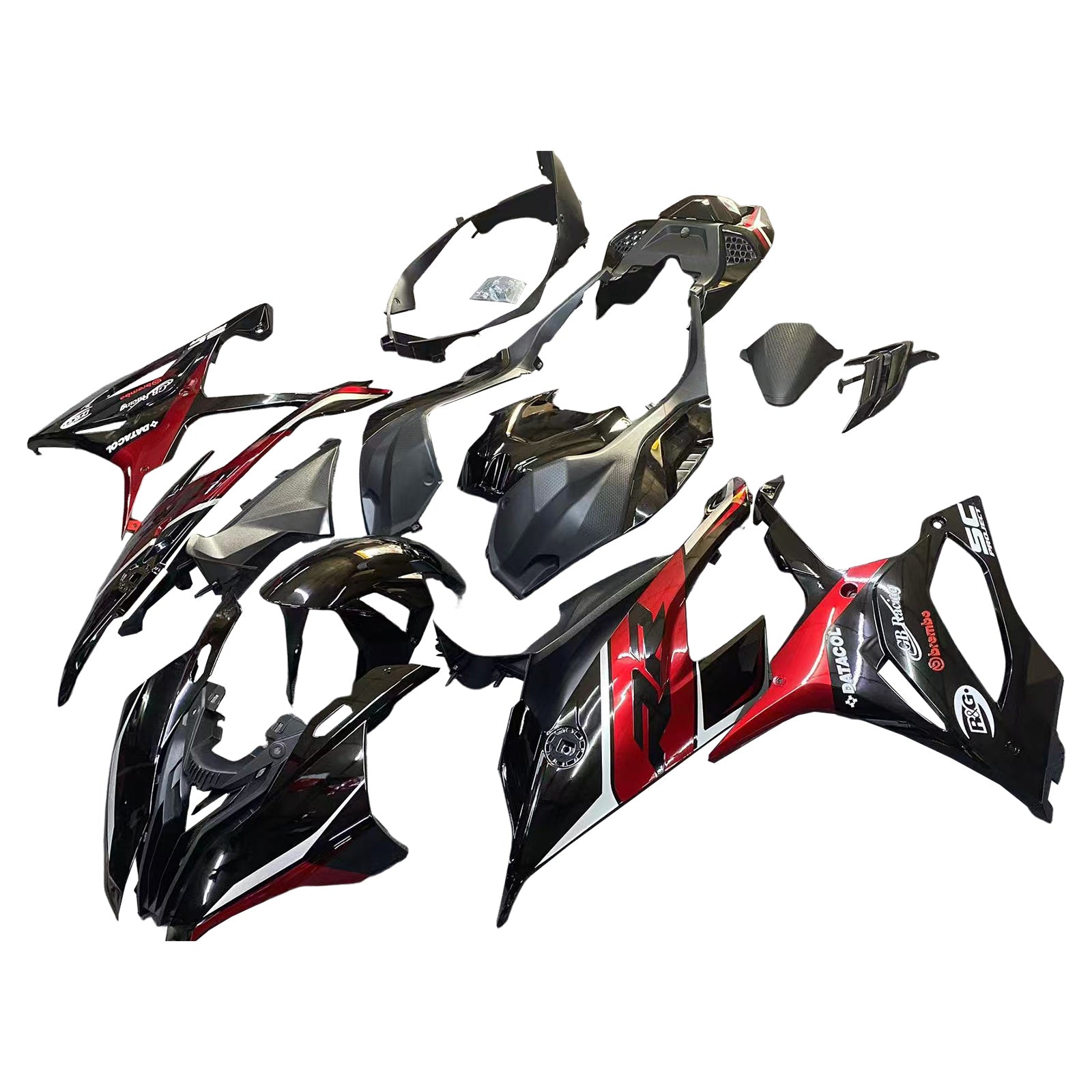 Amotopart 2019-2022 BMW S1000RR/M1000RR Dark Red Fairing Kit