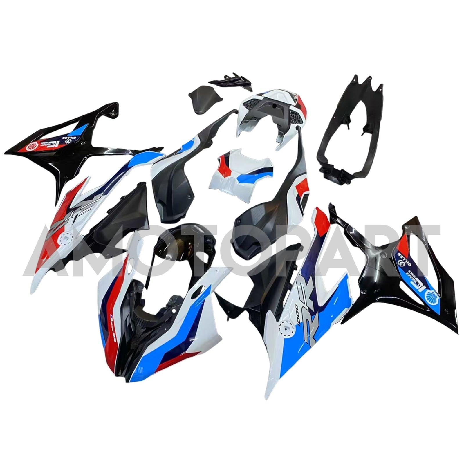 Amotopart 2019-2022 BMW S1000RR/M1000RR Black Red Blue White Racing Fairing Kit