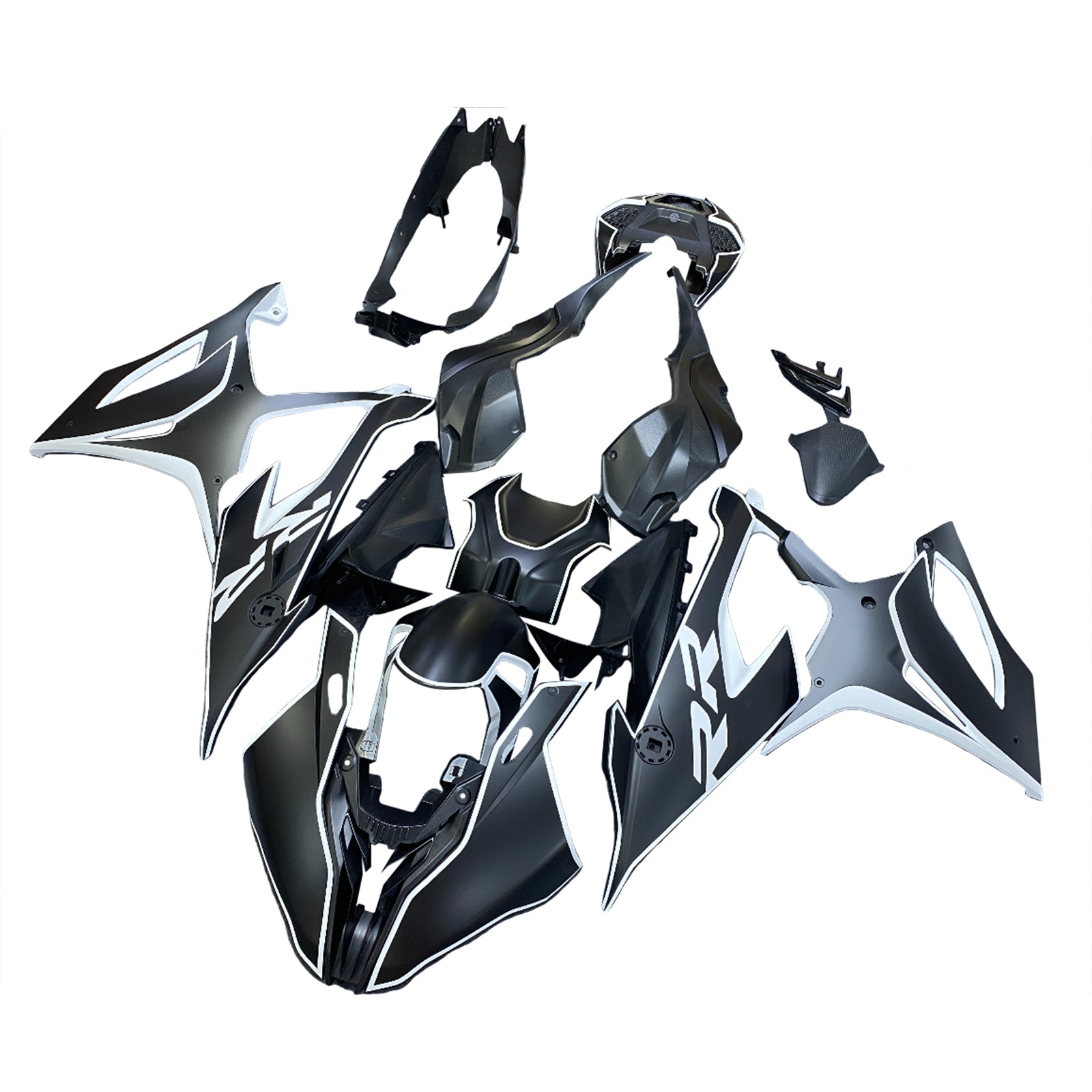 Amotopart BMW S1000RR 2019-2022 Kit de carénage de rayures noires