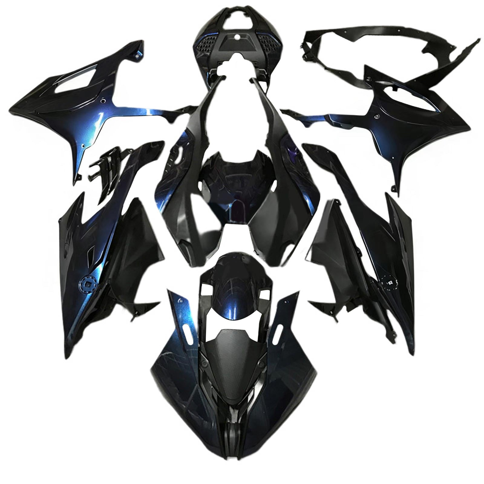 Amotopart BMW S1000RR 2019-2022 ダークブルー フェアリング キット