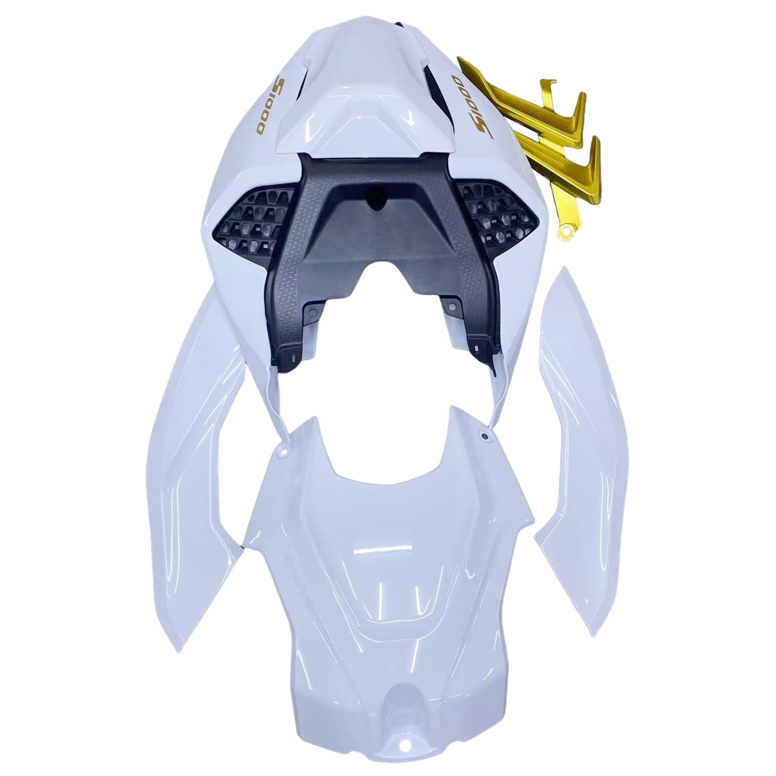 Kit carena Amotopart BMW S1000RR 2019-2022 Bianco e Oro