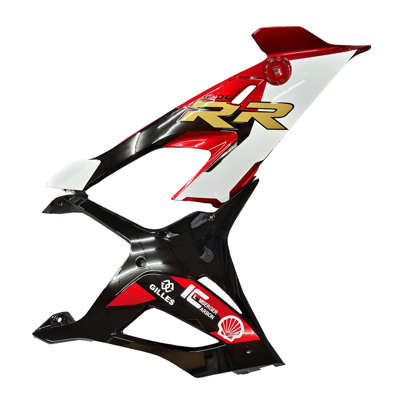 Amotopart BMW S1000RR 2019-2022 Rouge&Kit de carénage Black Style2
