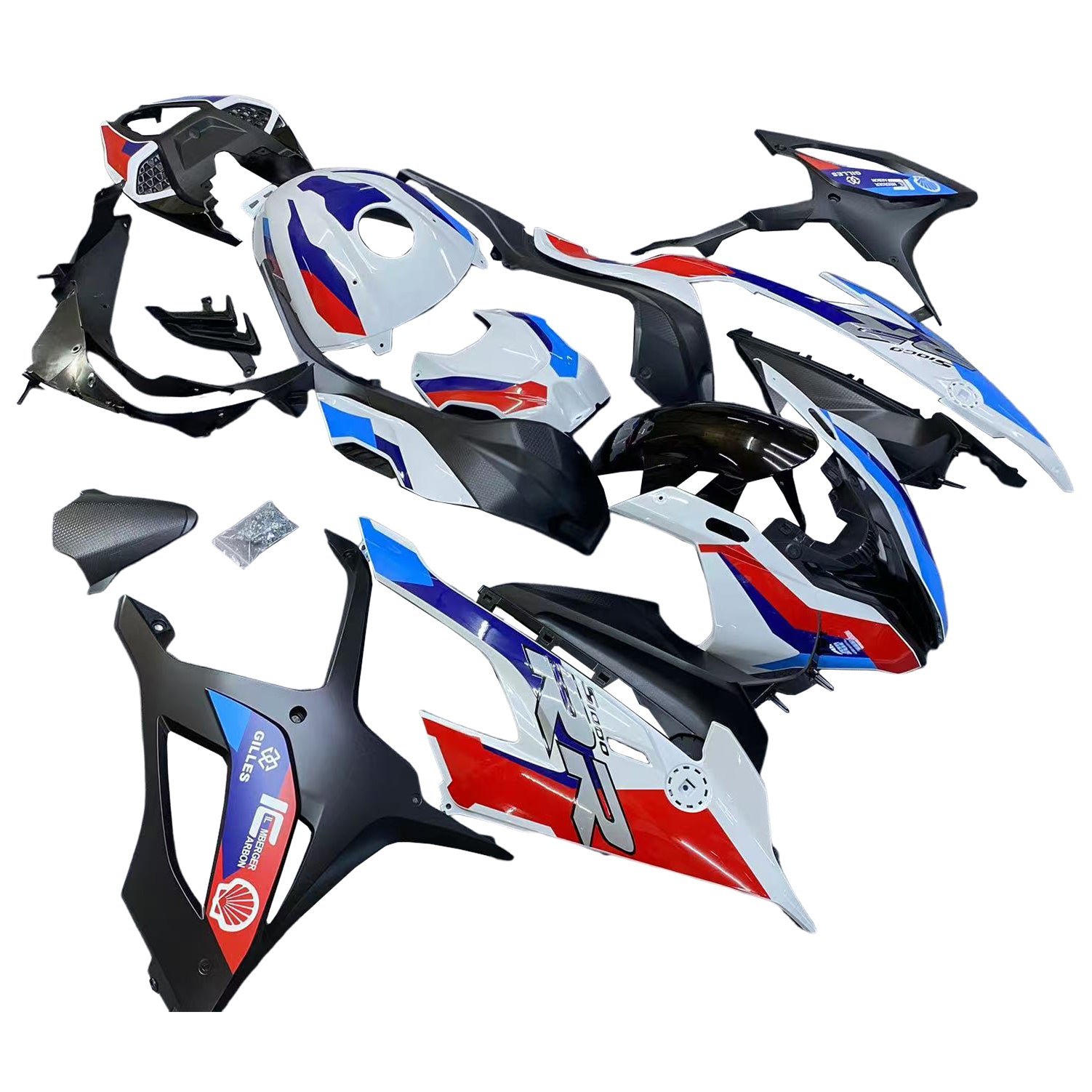 Amotopart 2019-2022 BMW M1000RR S1000RR ブラック ホワイト ブルー フェアリングキット