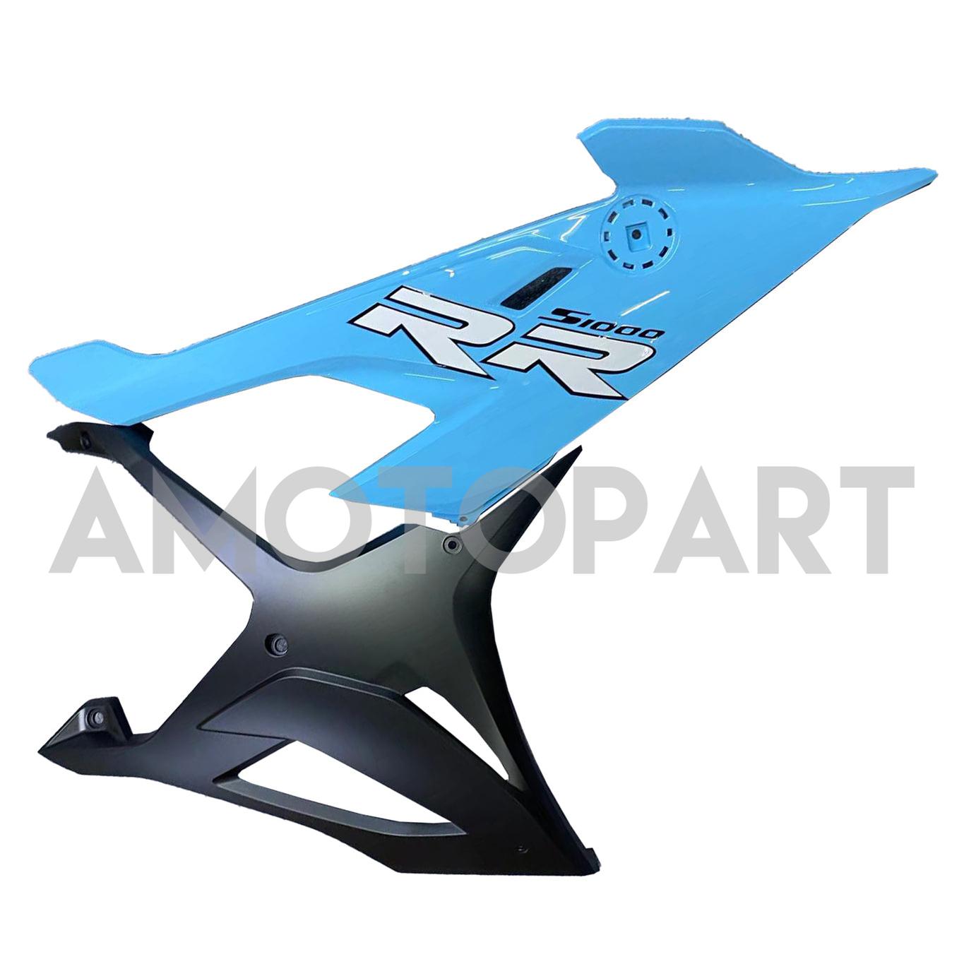 Amotopart BMW S1000RR 2019-2022 Bleu & Kit de carénage noir mat