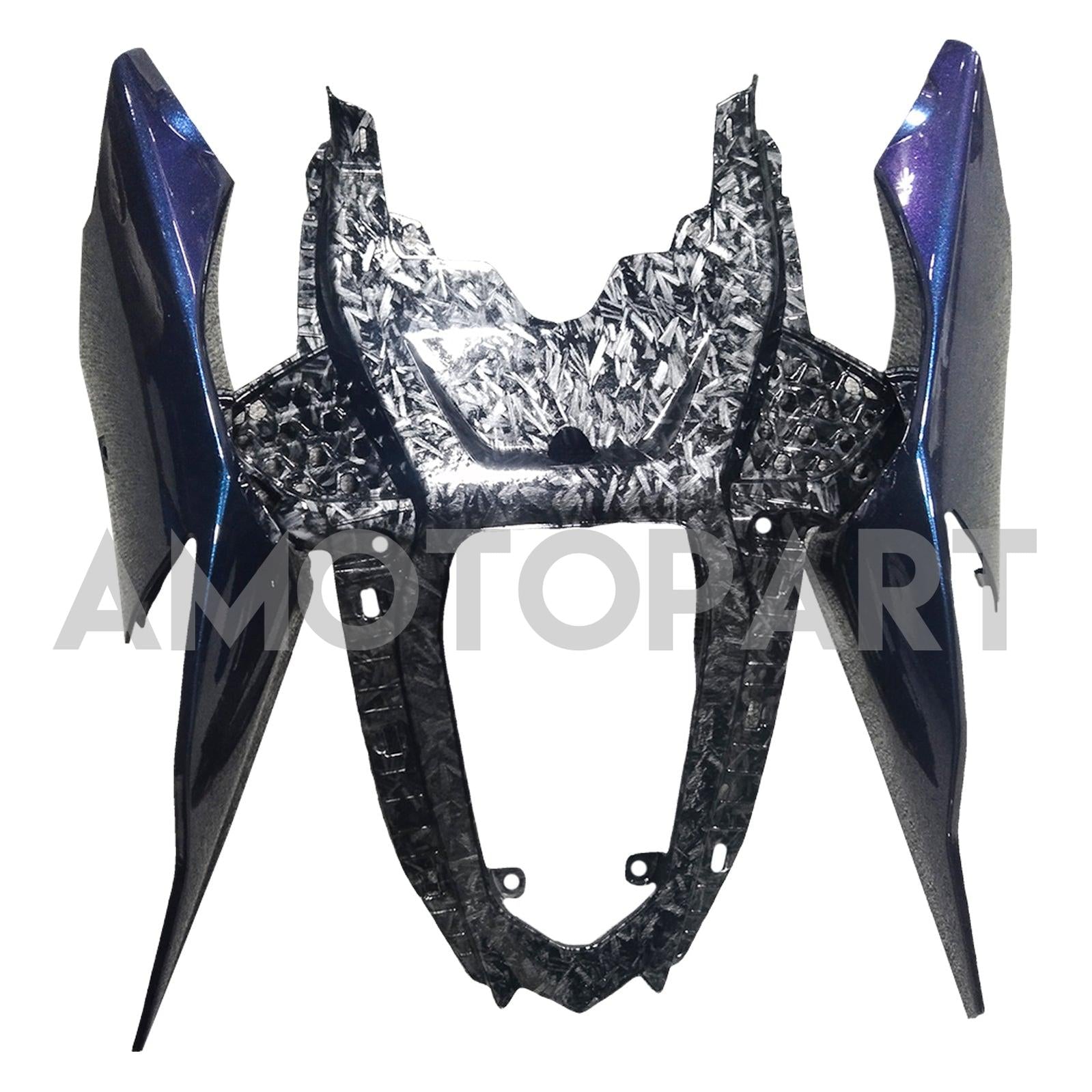 Amotopart 2019-2022 BMW S1000RR フォージ カーボンファイバー パターン ブルー フェアリング キット