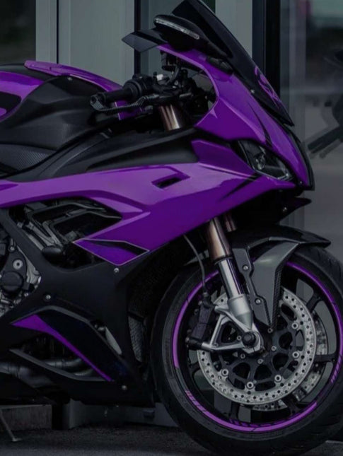 Amotopart 2019-2022 BMW M1000RR S1000RR Black Black Purple Fairing Kit