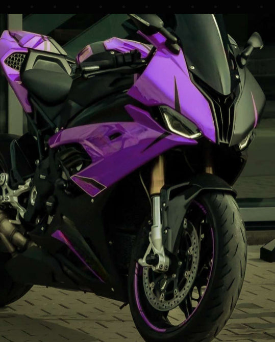 Amotopart 2019-2022 BMW M1000RR S1000RR Black Black Purple Fairing Kit