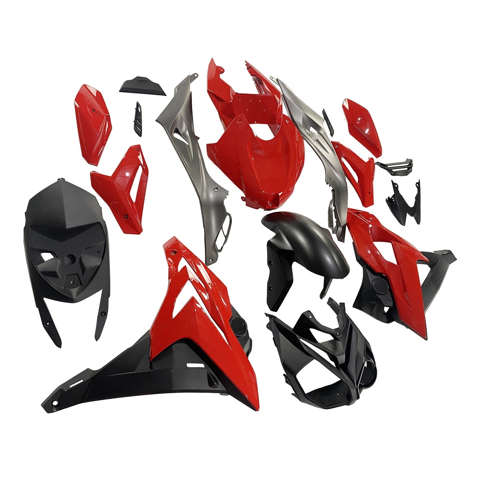 Amotopart BMW 2014-2016 S1000R Black Red Fairing Kit