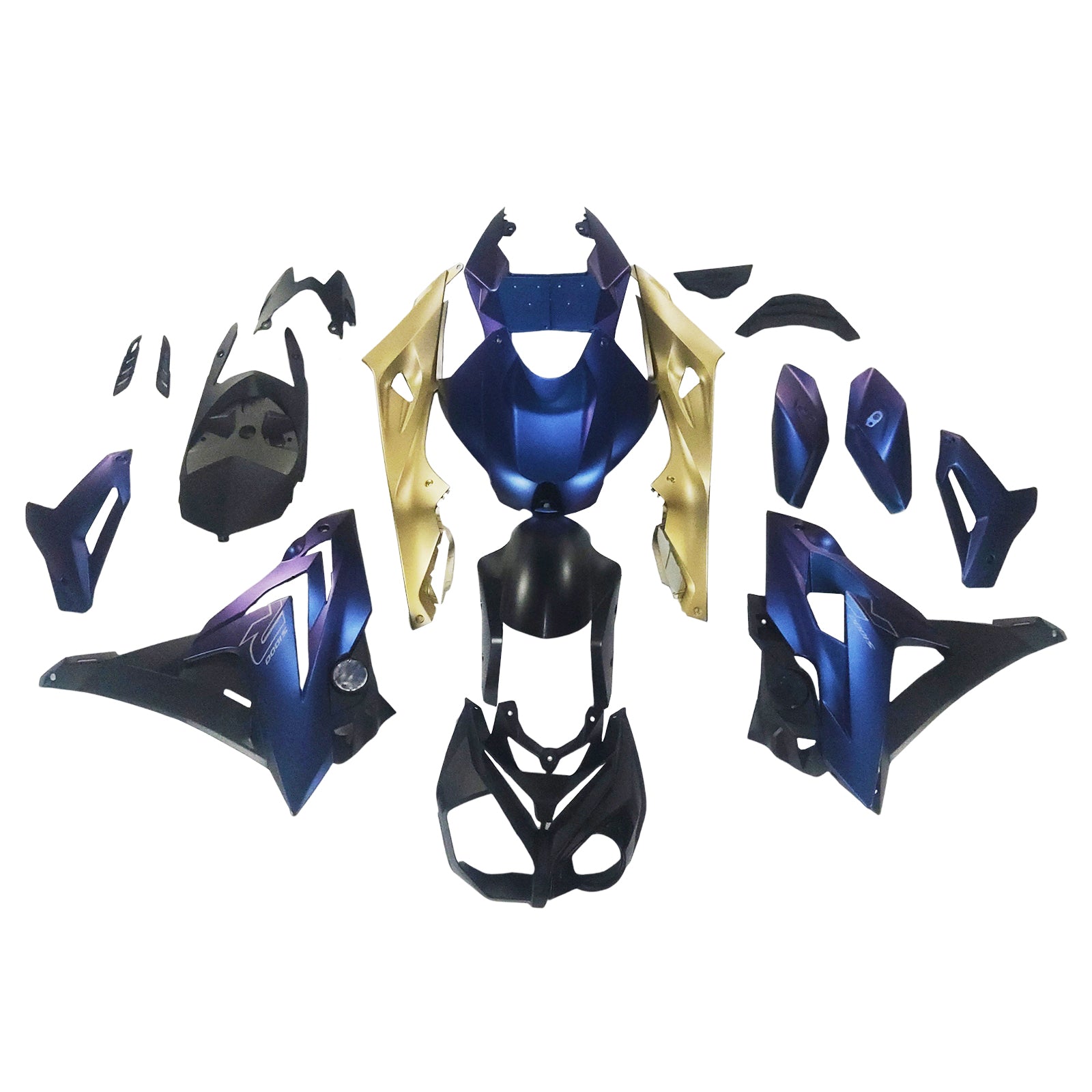 Amotopart 2014-2016 BMW S1000R Mattblå Fairing Kit