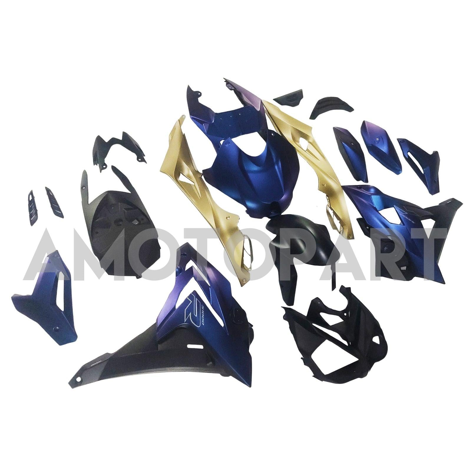 Amotopart 2014-2016 BMW S1000R Matte Blue Fairing Kit