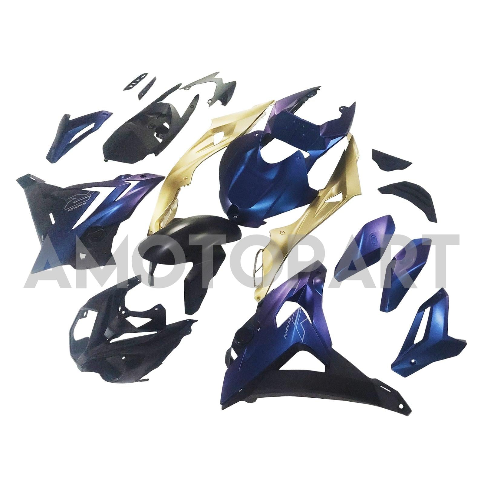 Amotopart 2014-2016 BMW S1000R Matte Blue Fairing Kit