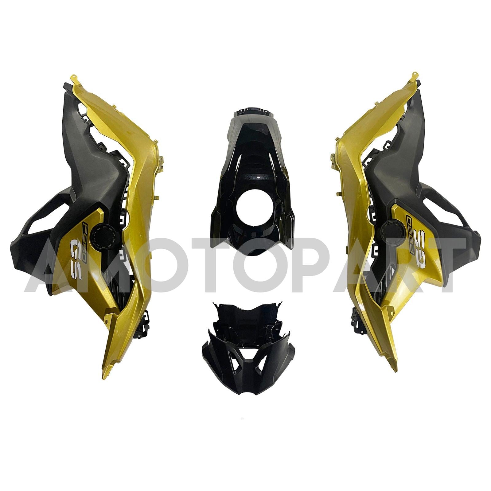 Amotopart BMW 2018-2020 F750GS/F850GS Black Yellow Fairing Kit