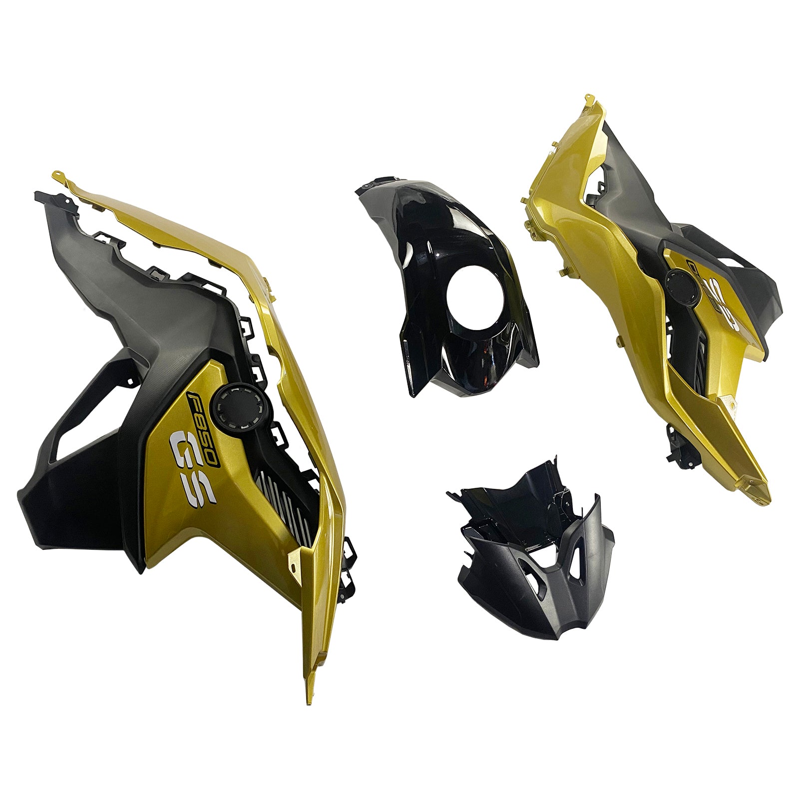 Amotopart BMW 2018-2020 F750GS/F850GS Black Yellow Fairing Kit