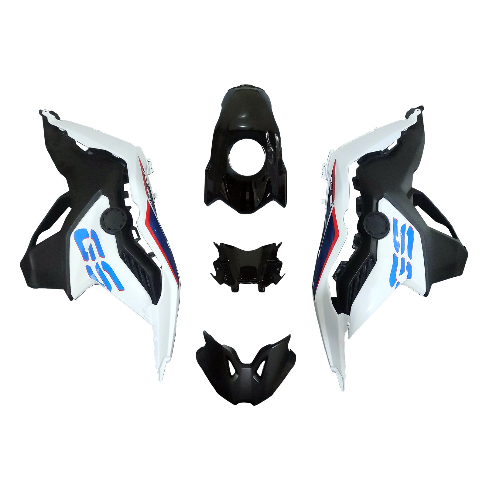 Amotopart BMW 2018-2020 F750GS/F850GS Black White Fairing Kit
