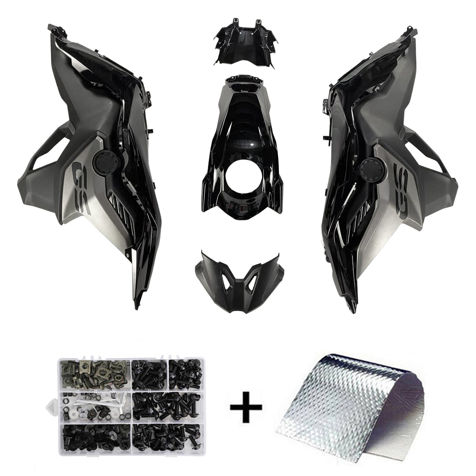 Amotopart 2018-2022 BMW F750GS F850GS Kit de carenado negro gris