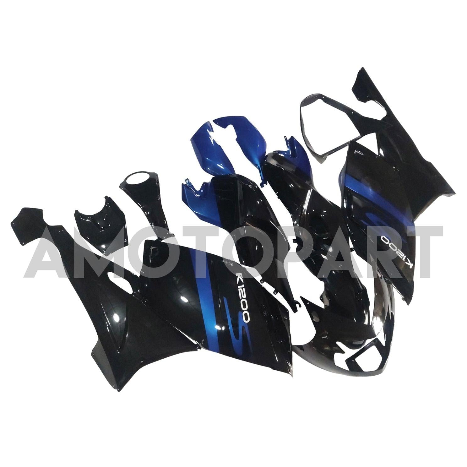 Amotopart BMW 2005-2010 K1200S Blue Black Fairing Kit