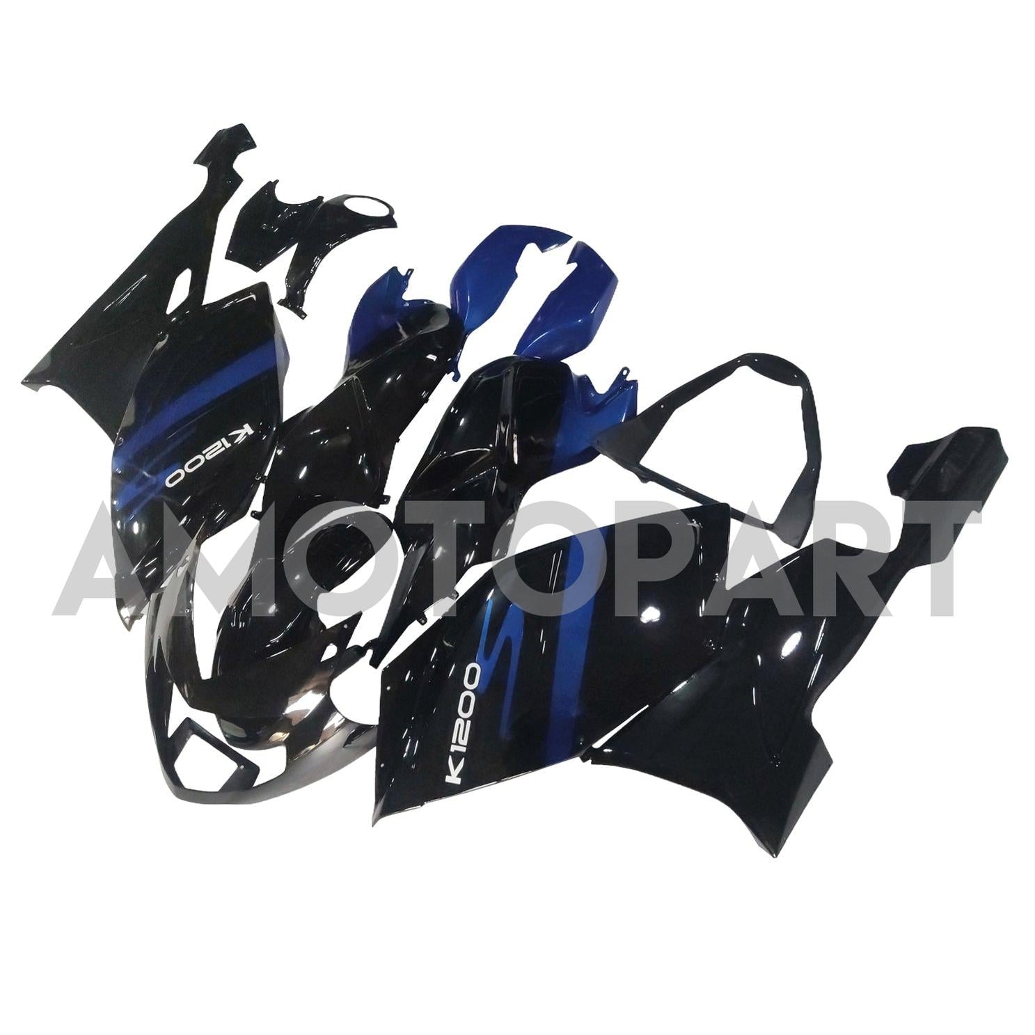 Amotopart BMW 2005-2010 K1200S Blue Black Fairing Kit