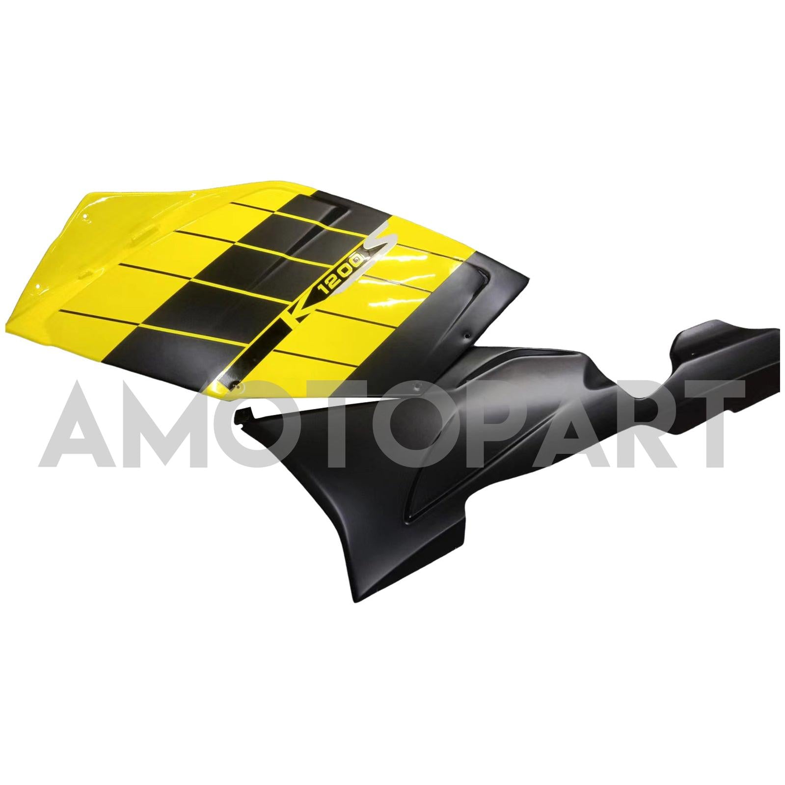 Amotopart BMW 2005-2010 K1200S Black Yellow Sliver Fairing Kit