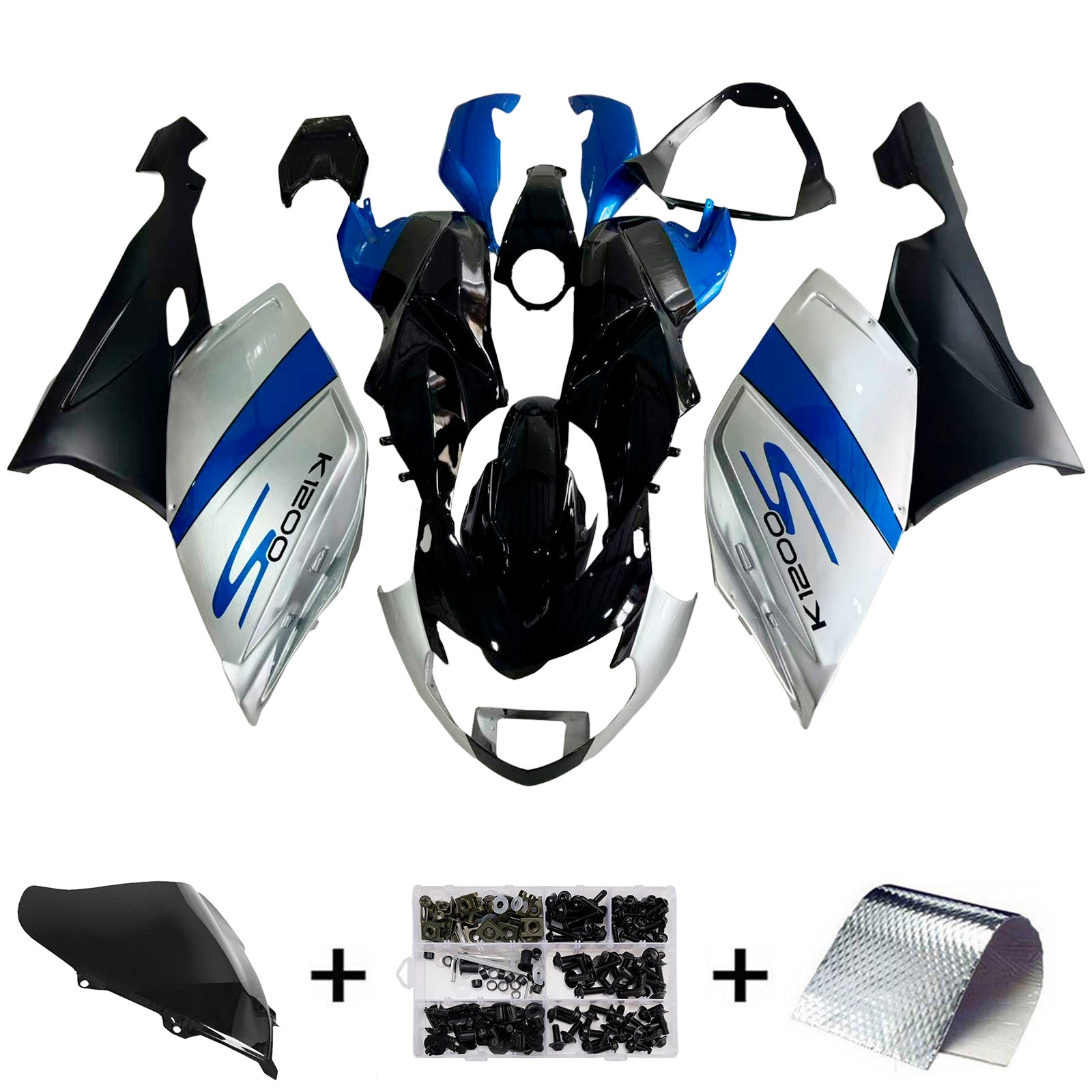 Amotopart BMW 2005-2010 K1200S SLIVER BLUE FAILING KIT