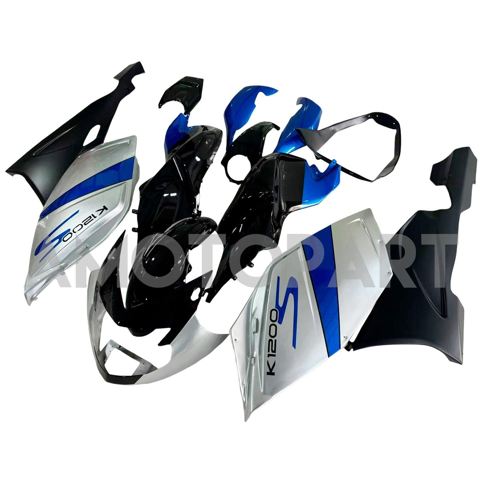 Amotopart BMW 2005-2010 K1200S Sliver Blue Fairing Kit