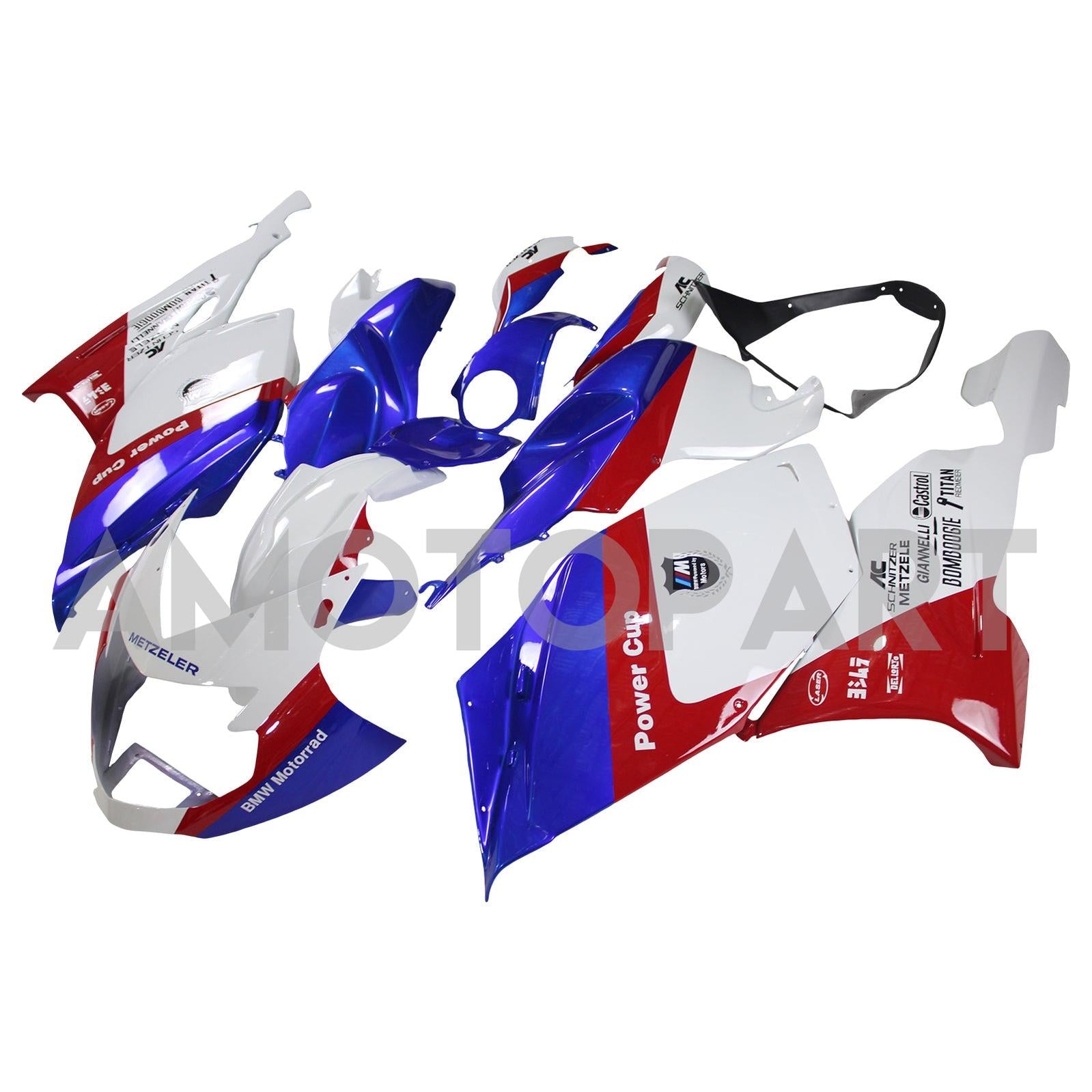 Amotopart 2005-2010 BMW K1200S Blue&Red Fairing Kit