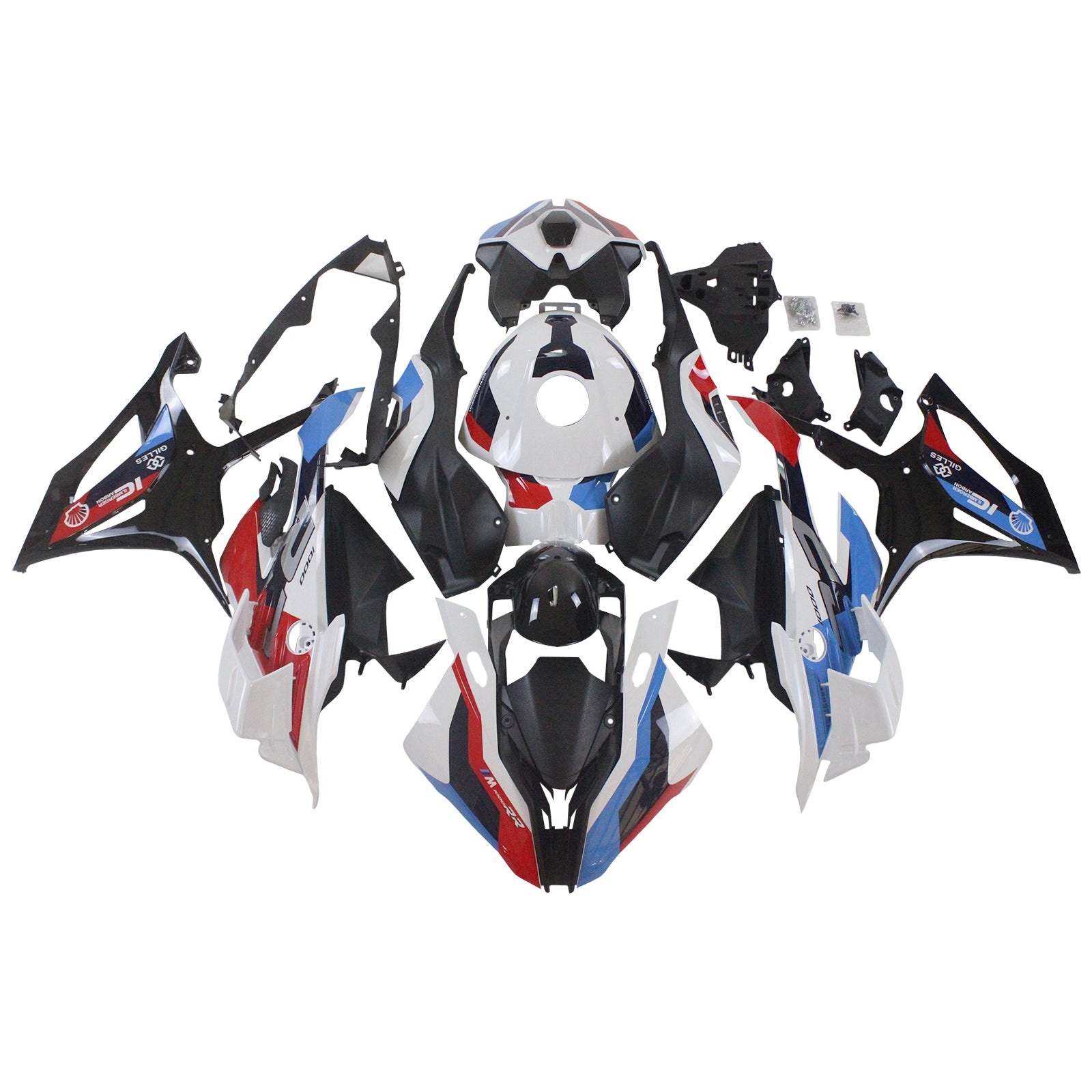 Amotopart 2023-2024 S1000RR BMW Red & Blue Style1 Fairing Kit