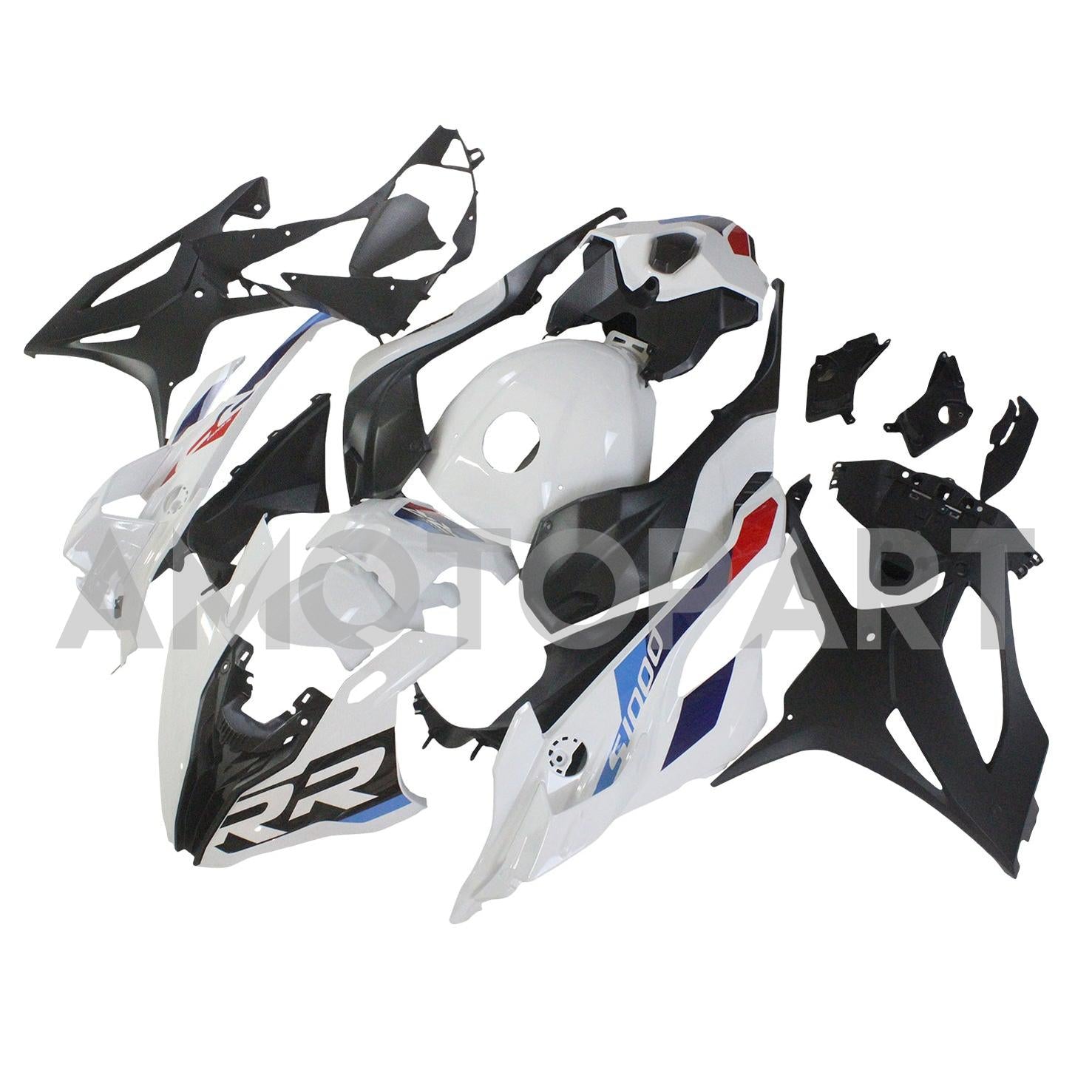 Amotopart 2023-2024 S1000RR BMW Rouge&Kit de carénage Blue Style3