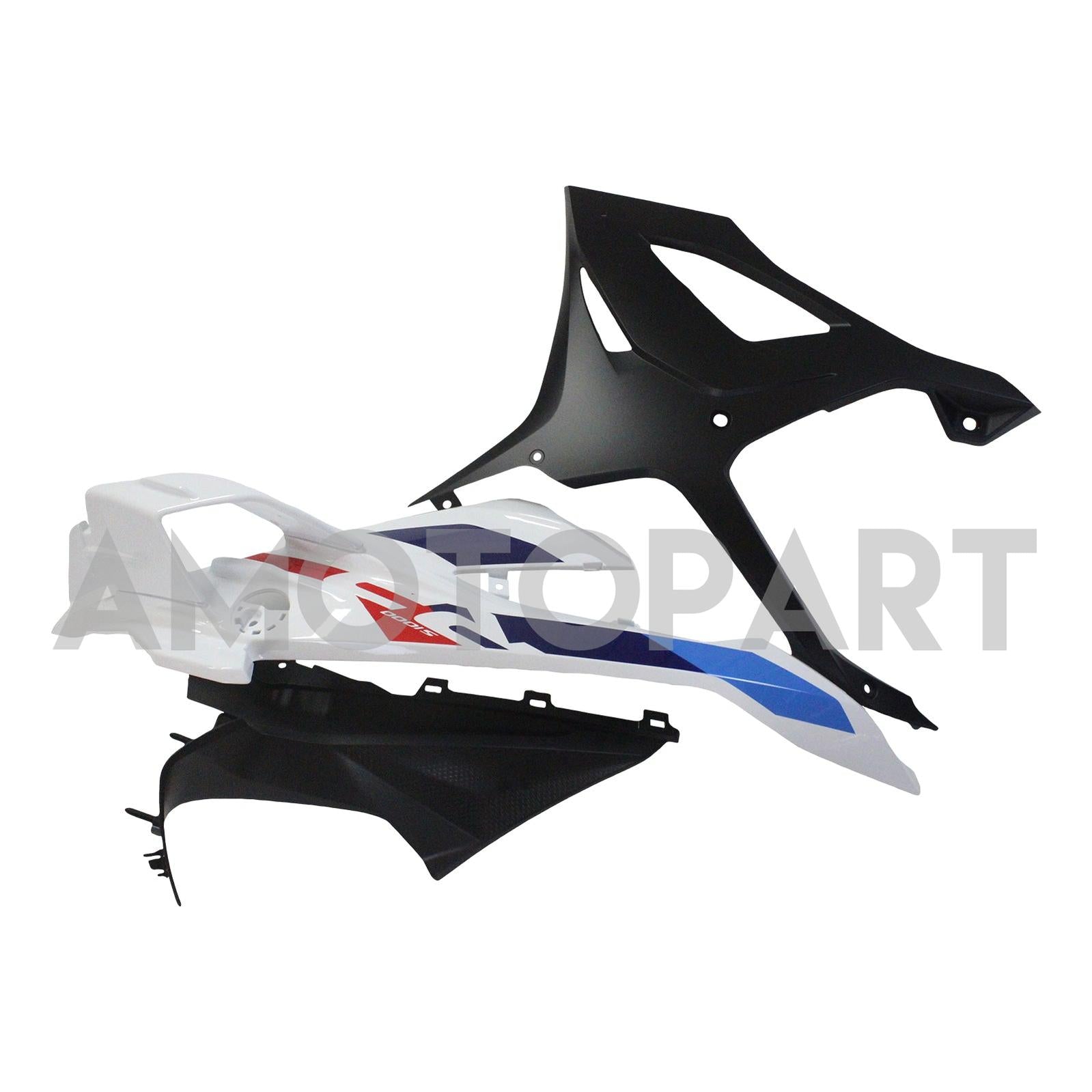 Amotopart 2023-2024 S1000RR BMW Rouge&Kit de carénage Blue Style3
