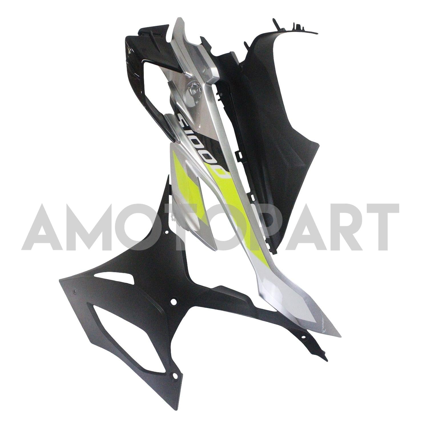 Amotopart 2023-2024 BMW S1000RR Black Silver Grey Fairing Kit