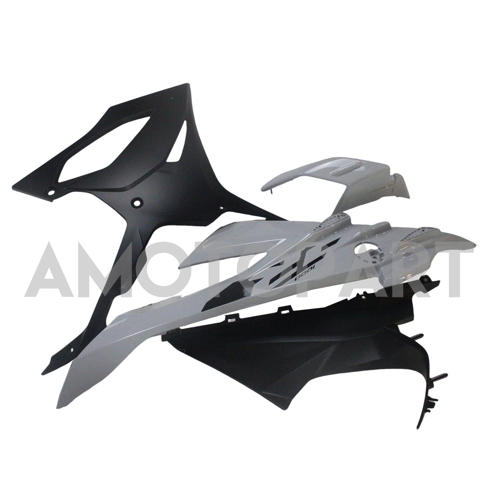 Amotopart 2023-2024 BMW S1000RR Kit de carenado negro gris