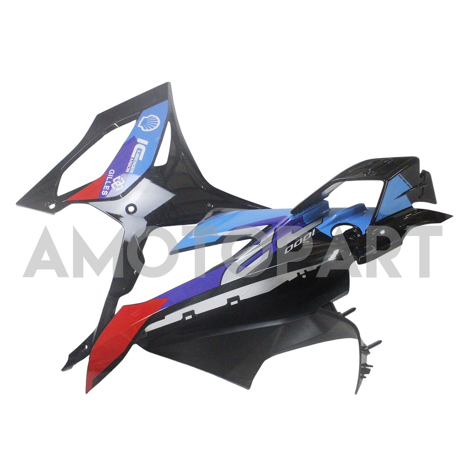 Amotopart 2023-2024 BMW S1000RR Zwart grijs blauw en rood kuipkit