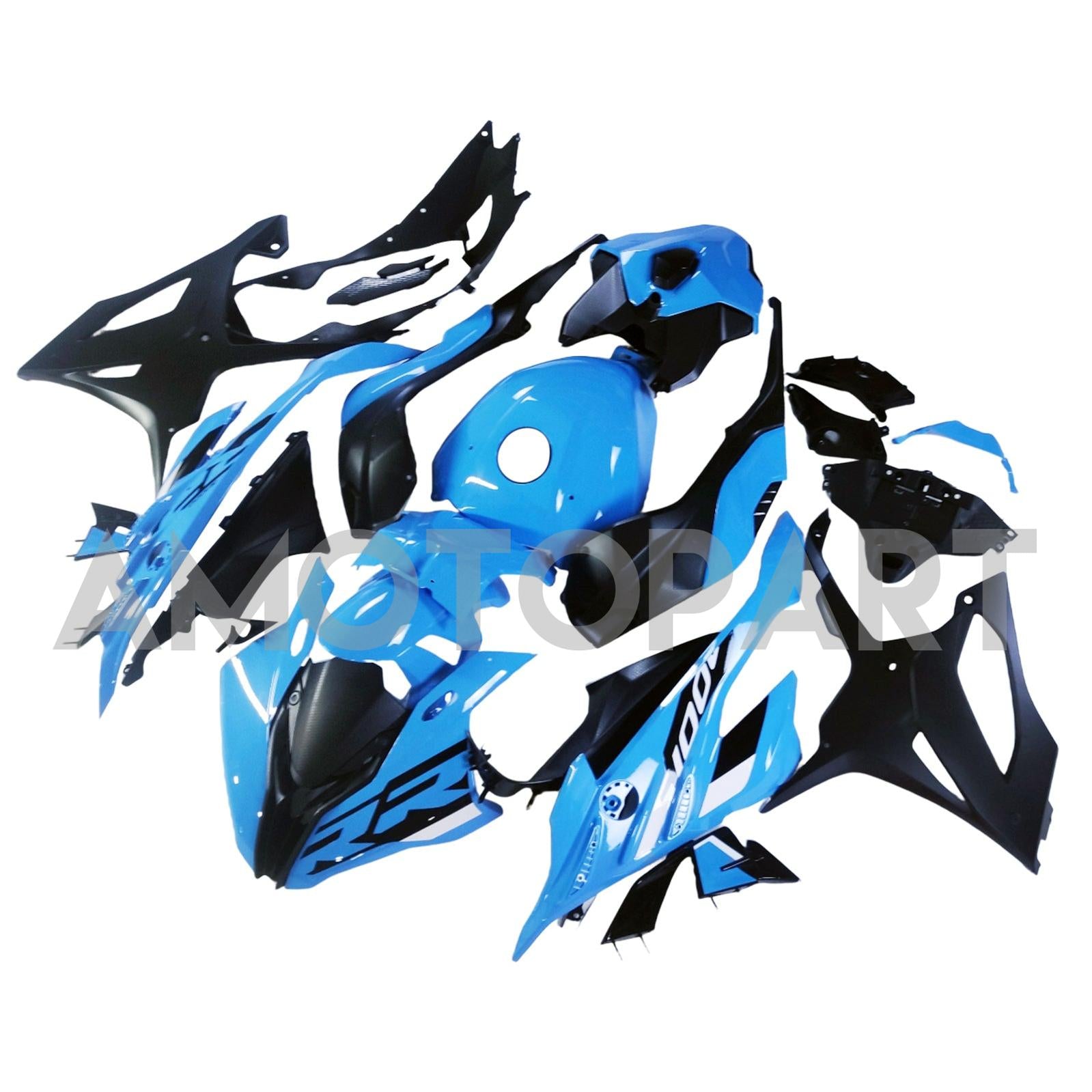 Amotopart 2023-2024 BMW S1000RR Blue Black Fairing Kit