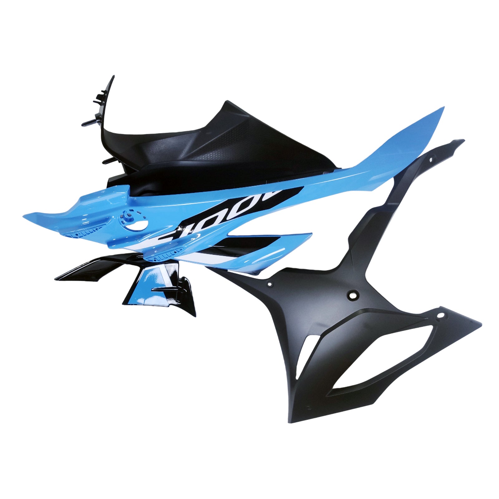 Amotopart 2023-2024 BMW S1000RR Blue Black Fairing Zestaw