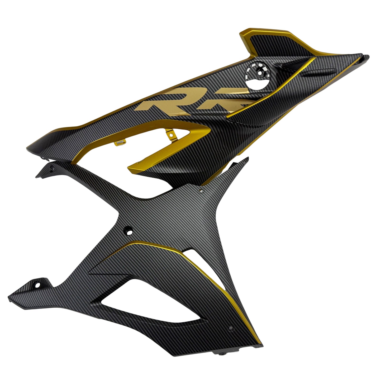 Amotopart 2023–2024 BMW S1000RR Carbon Fiber Pattern Gold Verkleidungsset