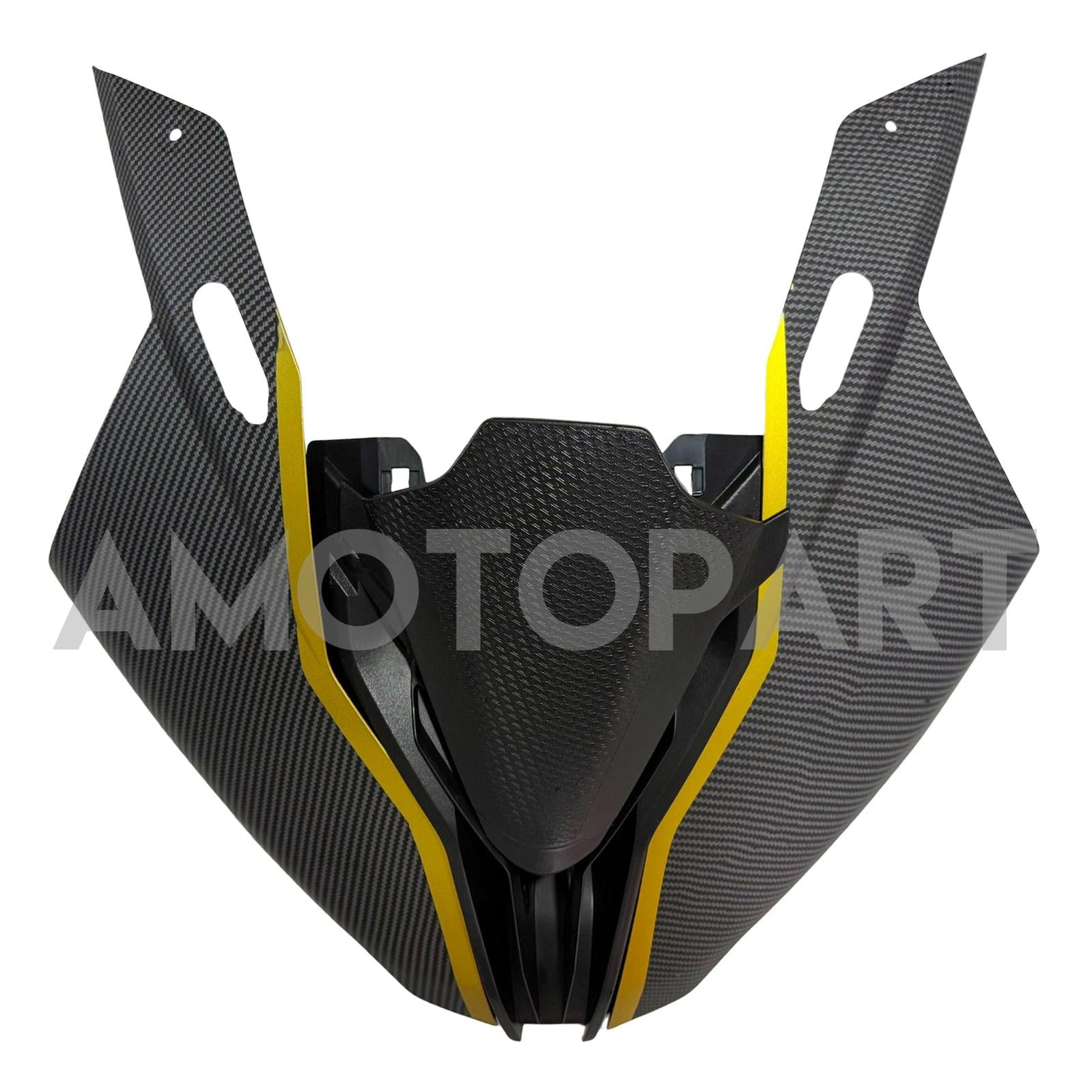 Amotopart 2023-2024 BMW S1000RR Carbon Fiber Pattern Gold Fairing Kit