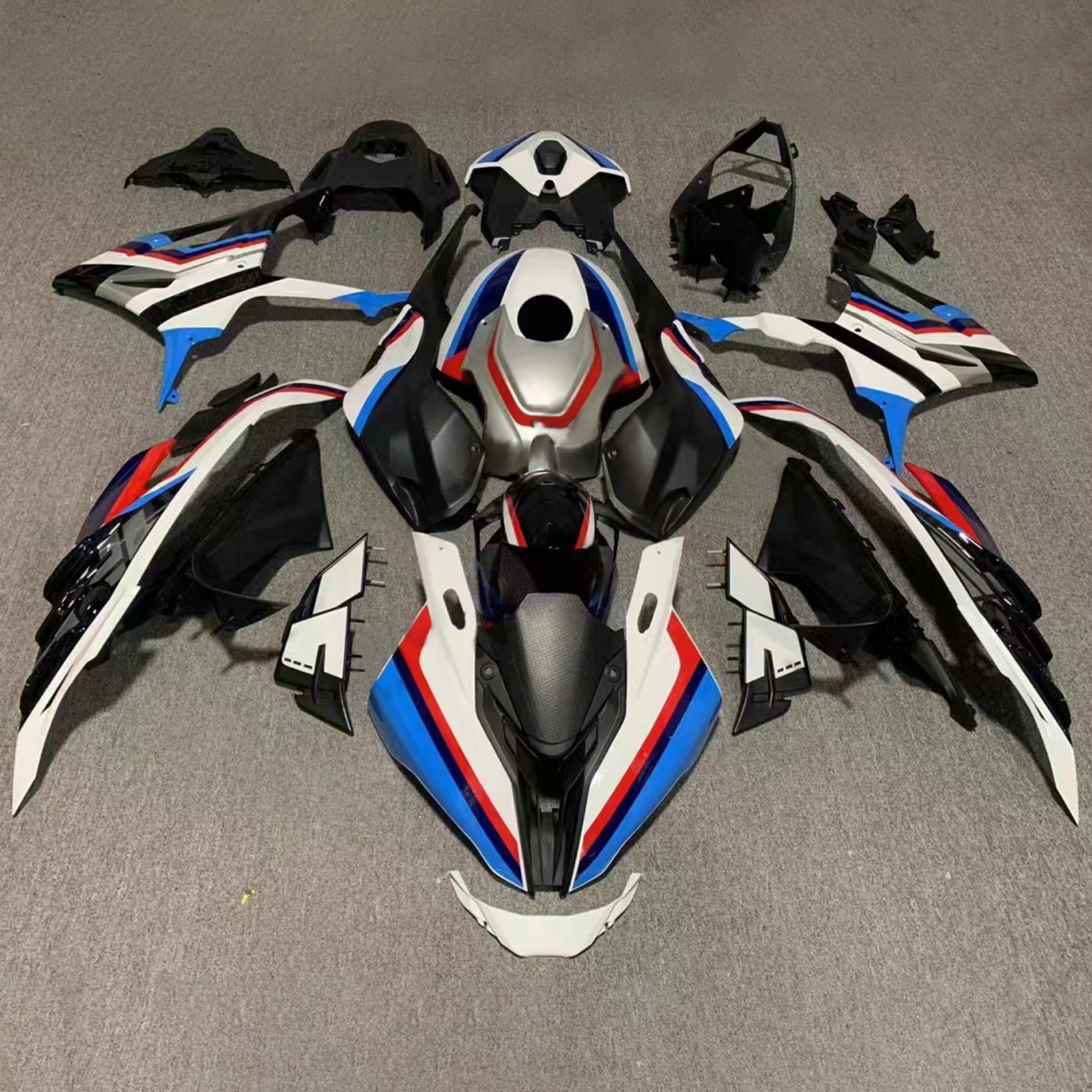 Amotopart 2023-2024 BMW S1000RR White Black Red Blue Fairing Kit