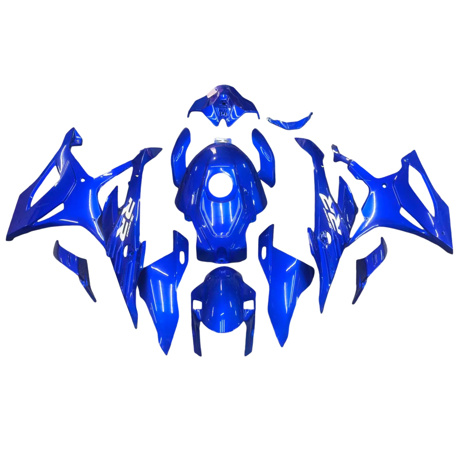 Amotopart 2023–2024 S1000RR BMW glänzendes dunkelblaues Verkleidungsset