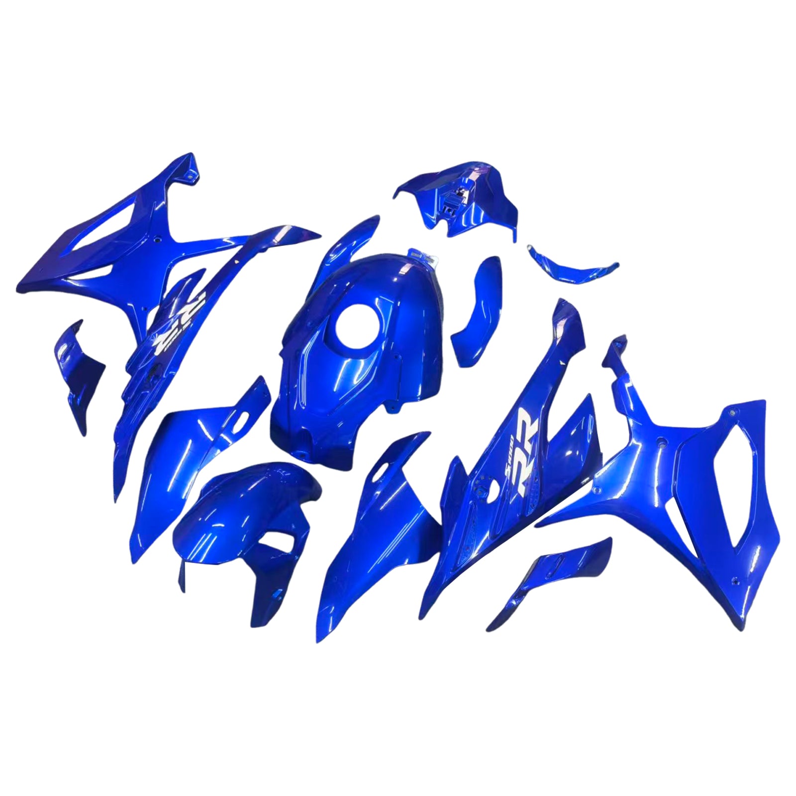 Amotopart 2023–2024 S1000RR BMW glänzendes dunkelblaues Verkleidungsset