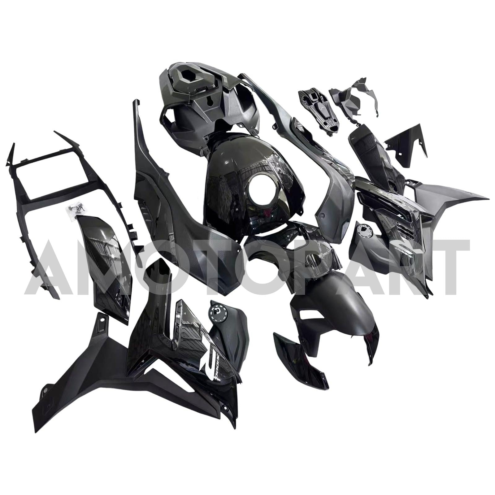 Amotopart 2021-2025 BMW S1000R Black Fairing Kit