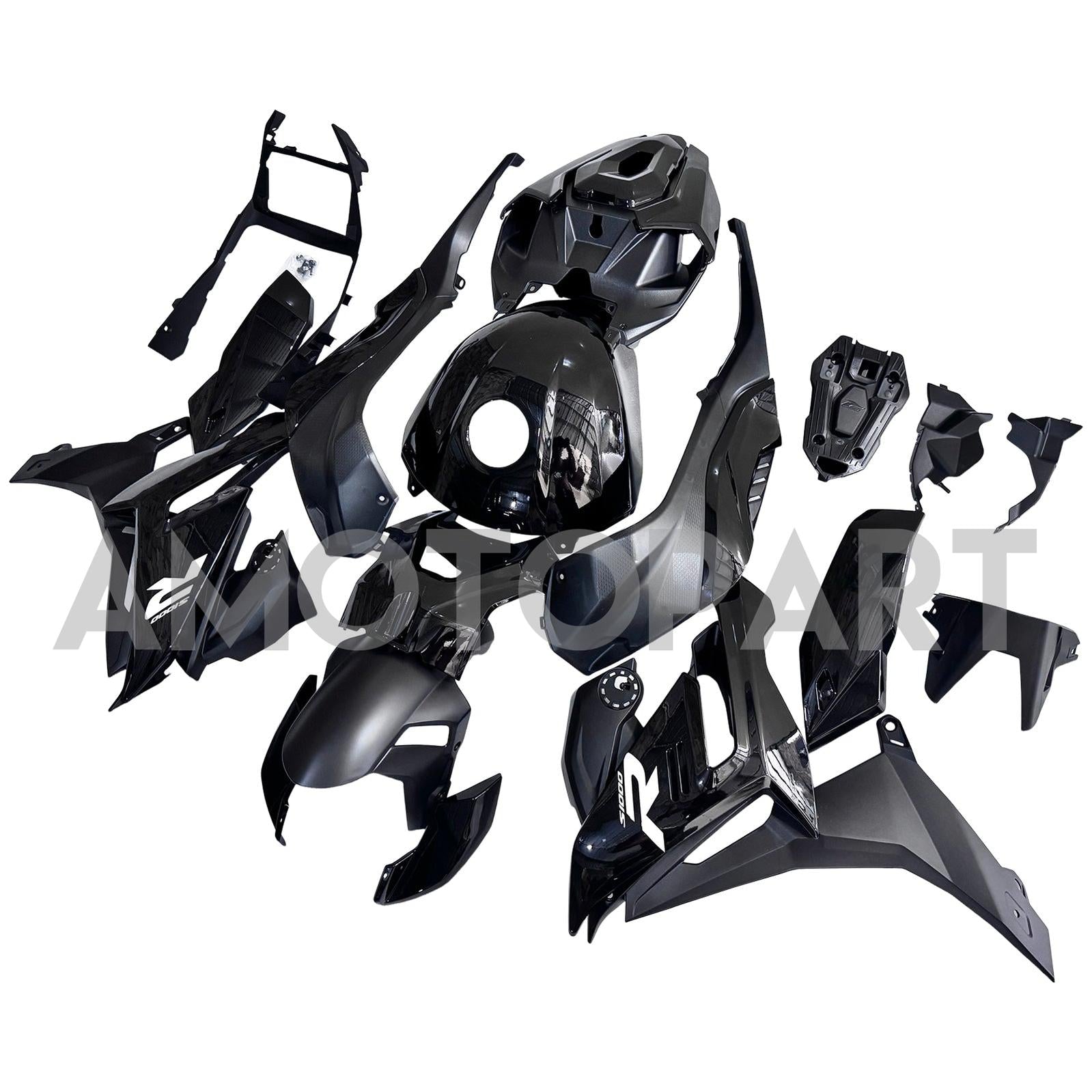Amotopart 2021–2025 BMW S1000R schwarzes Verkleidungsset