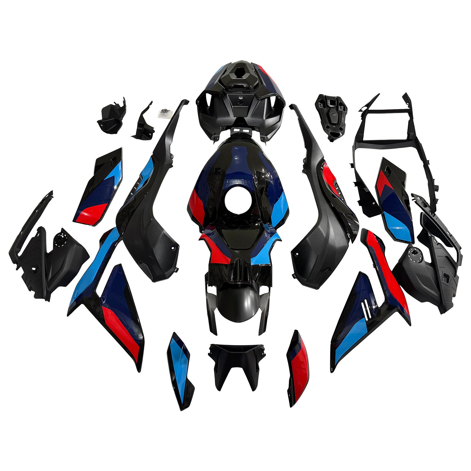 Amotopart 2021-2025 BMW S1000R Black Blue Fairing Kit