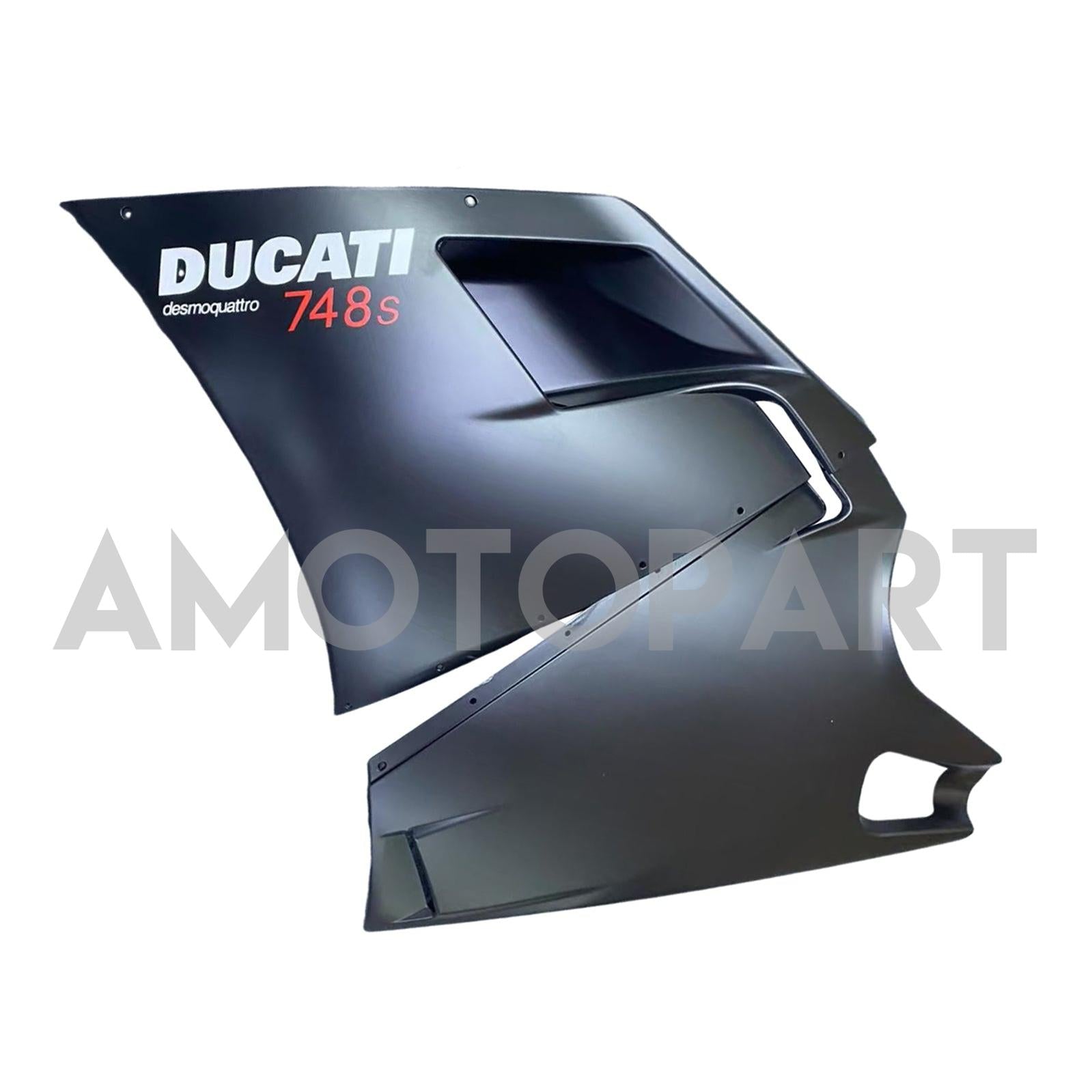 Amotopart Ducati 1996-2002 748/916/996/998 Black White Fairing Kit