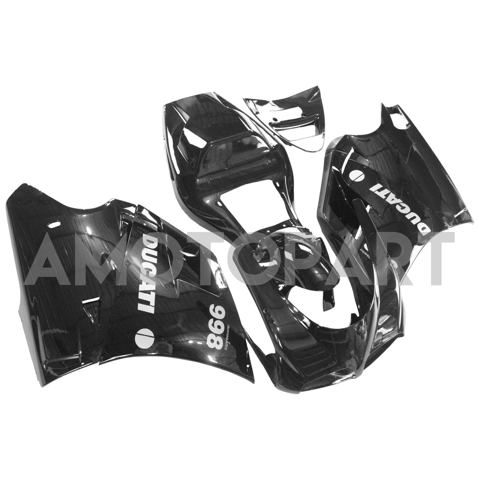Amotopart Ducati 1996-2002 996/748 Kit carena completamente nera